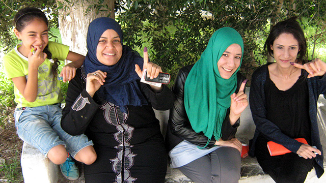 Foto tomada por el NDI, Elecciones en Túnez, 2014