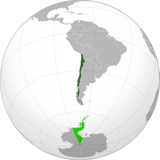 World map highlighting Chile.